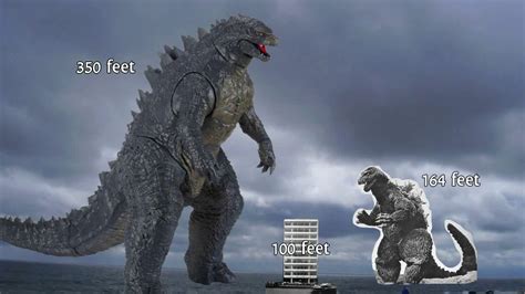 how tall is godzilla supposed to be
